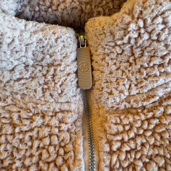 Ivory Ella Sherpa 1/4 Zip Pullover - Picture 4 of 6